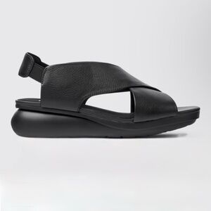 Genuine Leather CAMPER Sandal Sz 6.5 in Black Balloon